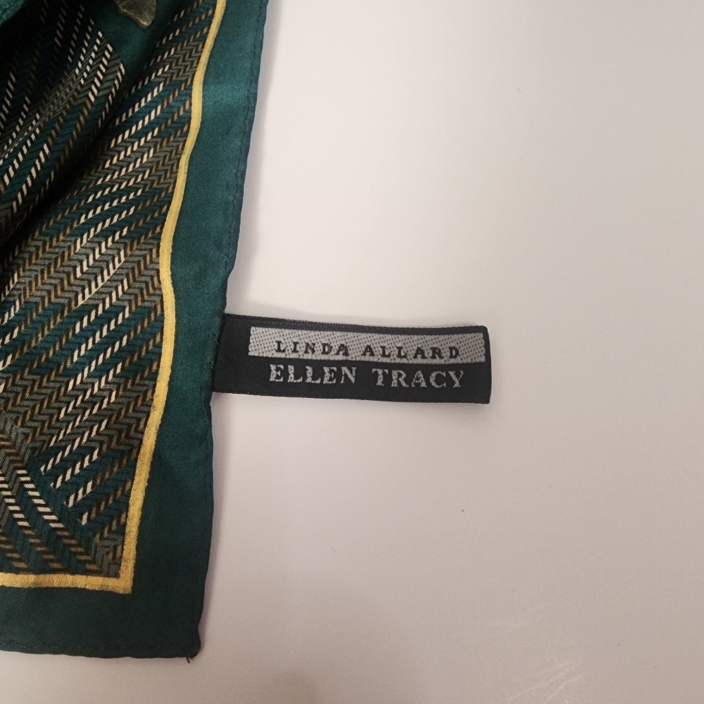 Ellen Tracy Multicolor Leaf Pattern Scarf - image 3